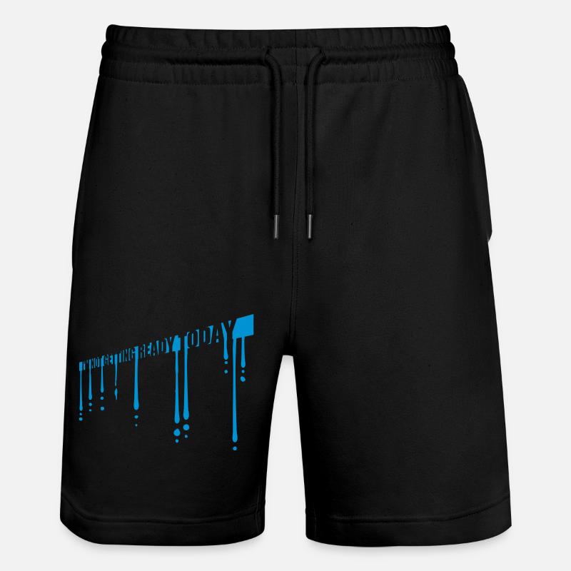 not getting ready today - Stanley/Stella Unisex Bio Joggingshorts Trainer  - Schwarz