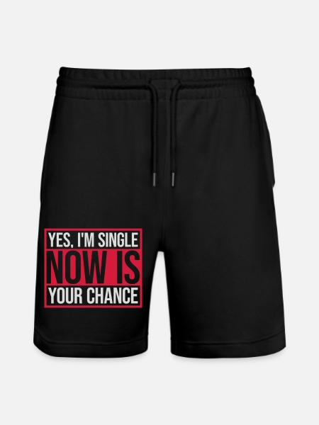 single now your chance - Stanley/Stella Unisex Bio Joggingshorts Trainer  - Schwarz