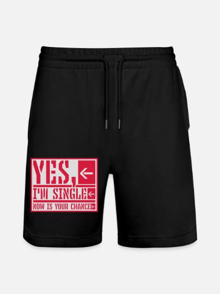 single now your chance - Stanley/Stella Unisex Bio Joggingshorts Trainer - Schwarz