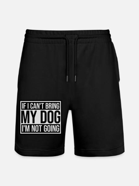 bring my dog quote - Stanley/Stella Trainer Unisex Organic Jogging Shorts - black