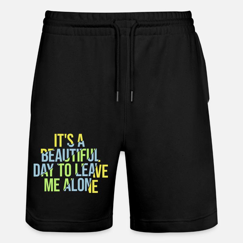 Journée Laissez-moi tranquille - Short de jogging bio TRAINER Stanley/Stella unisexe - noir