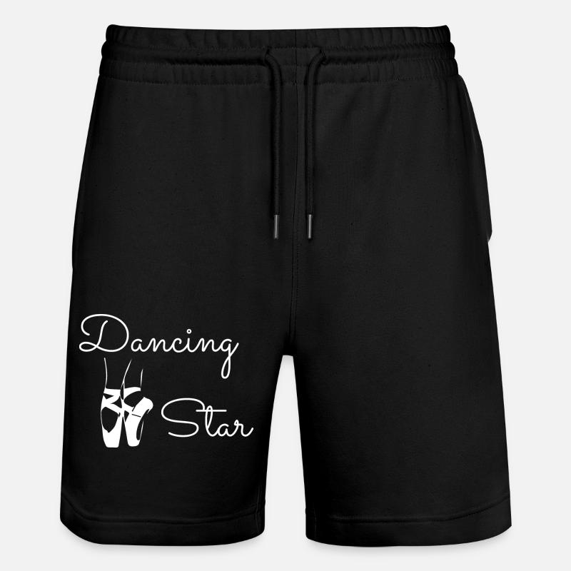 Dancing Dance Music - Stanley/Stella Unisex Bio Joggingshorts Trainer - Schwarz
