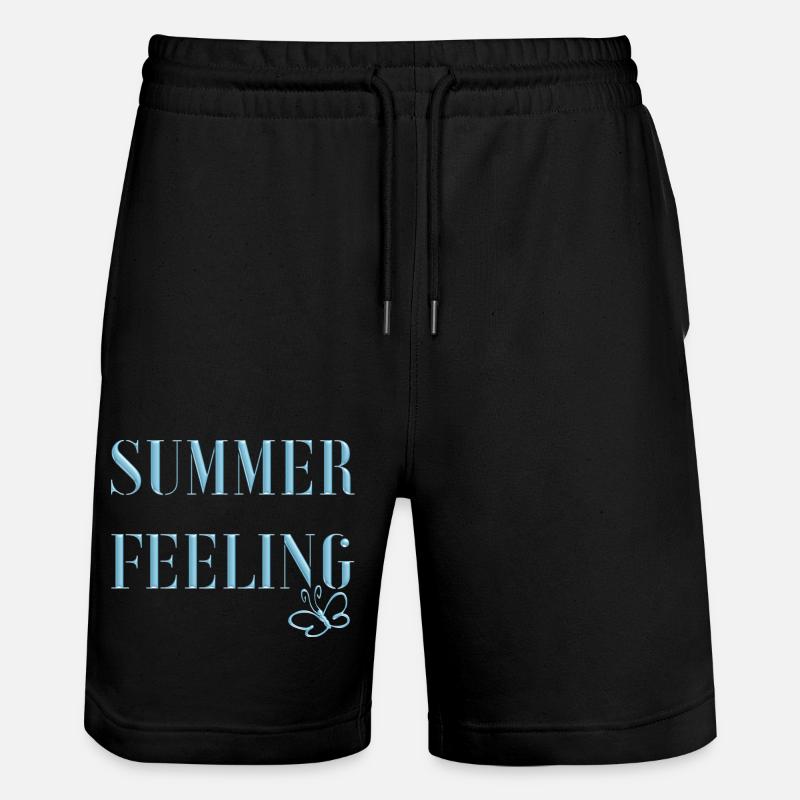 SENSATION D’ÉTÉ avec papillon - Short de jogging bio TRAINER Stanley/Stella unisexe - noir