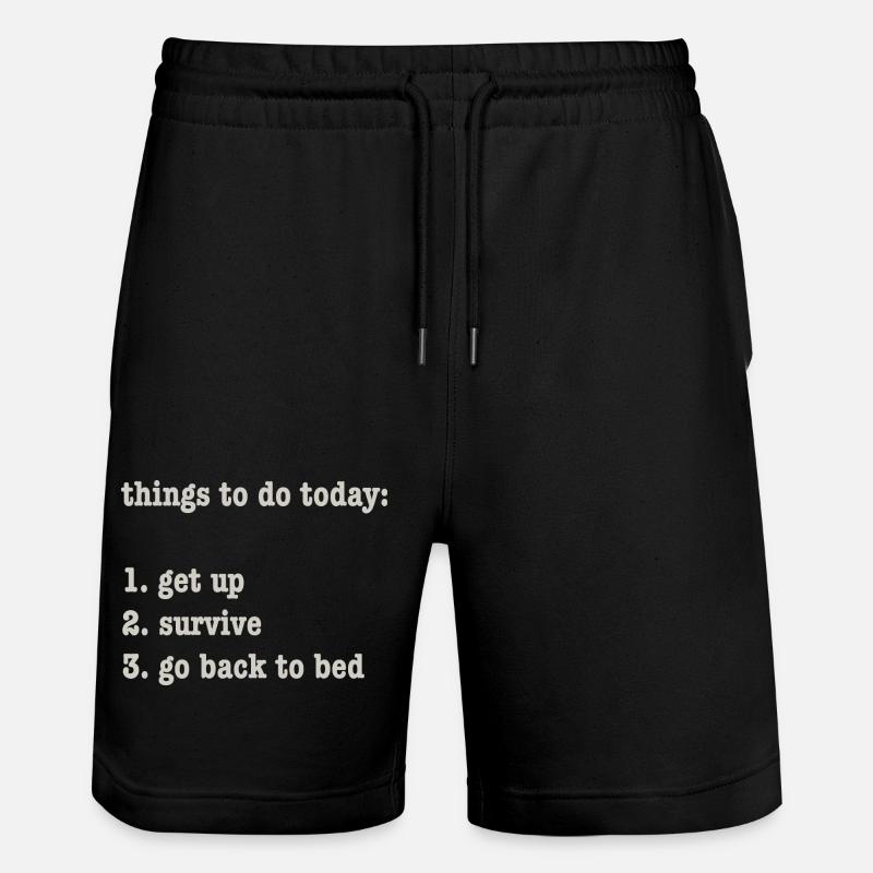 Checklist - Stanley/Stella Unisex Bio Joggingshorts Trainer  - Schwarz
