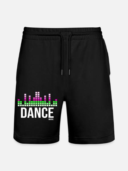 Dance music - Stanley/Stella Trainer Unisex Organic Jogging Shorts - black