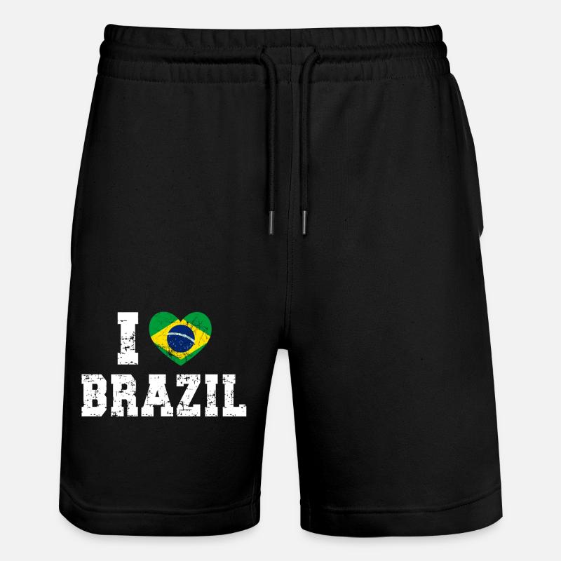 Brésil - Short de jogging bio TRAINER Stanley/Stella unisexe - noir