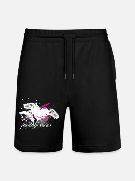 Feeling Vibes - Stanley/Stella Unisex Bio Joggingshorts Trainer  - Schwarz