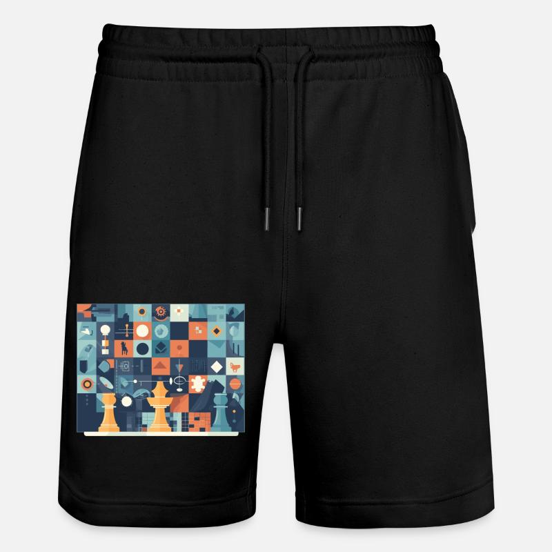 Concept d’échecs - Short de jogging bio TRAINER Stanley/Stella unisexe - noir