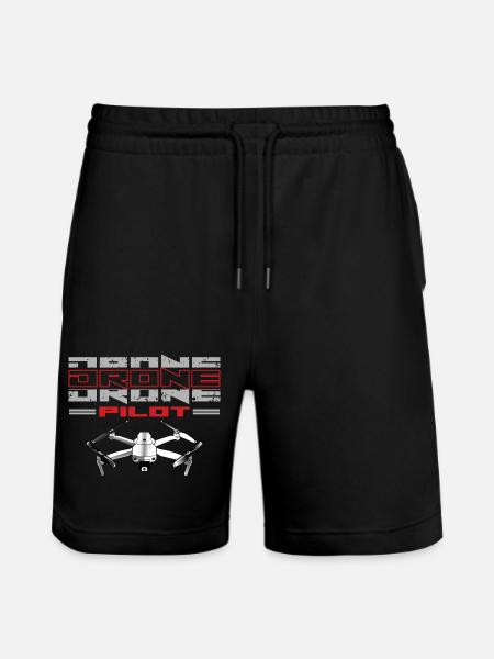 Drohnenpilot Whoop Copter FPV UAS Pilot Drone - Stanley/Stella Trainer økologiske unisex joggingshorts - sort