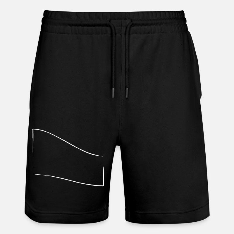 openFrame bent downwards | Vectorgraphic - Stanley/Stella Trainer Unisex Organic Jogging Shorts - black