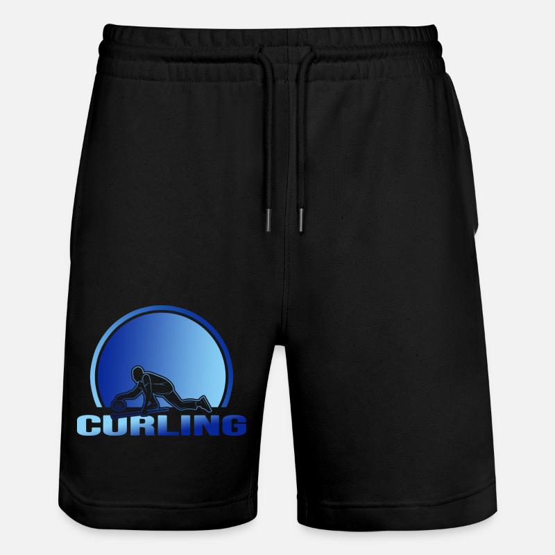 Curling Curling - Short de jogging bio TRAINER Stanley/Stella unisexe - noir