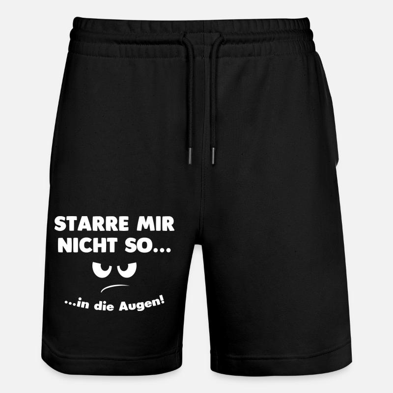 Die Augen... - Stanley/Stella Unisex Bio Joggingshorts Trainer  - Schwarz
