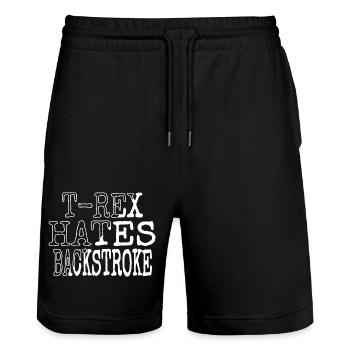 swimmer tshirts agriculture gift idea born 2004 - Stanley/Stella Unisex Bio Joggingshorts Trainer  - Schwarz - Vorne - Nik (191cm) & Marisol (170cm)