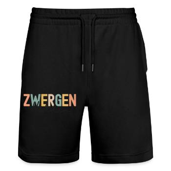 Erzieherin Geschenk Kindergärtnerin Kita Abschied - Stanley/Stella Unisex Bio Joggingshorts Trainer  - Schwarz - Vorne - Nik (191cm) & Marisol (170cm)