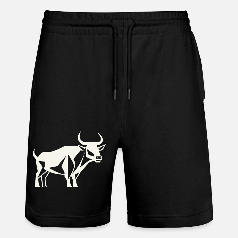 Stier-Wächter - Stanley/Stella Unisex Bio Joggingshorts Trainer  - Schwarz