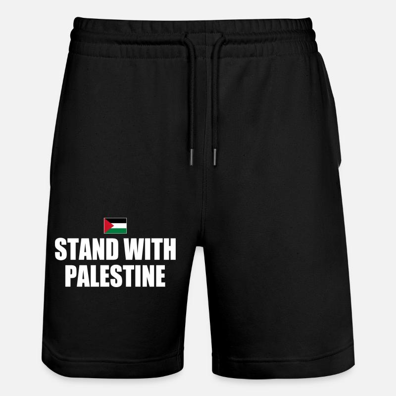 I stand with palestine - Short de jogging bio TRAINER Stanley/Stella unisexe - noir