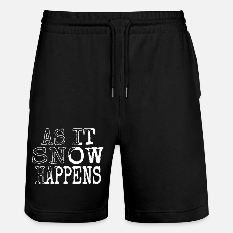 Christmas Vacation Gift Cool Beard - Stanley/Stella Trainer Unisex Organic Jogging Shorts - black