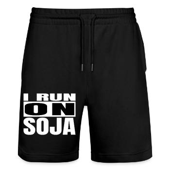 Idées cadeaux pour les droits des animaux blagues génial bday vegan - Short de jogging bio TRAINER Stanley/Stella unisexe - noir - Devant - Nik (191cm) & Marisol (170cm)