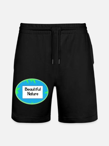 Beautiful Nature - Stanley/Stella Unisex Bio Joggingshorts Trainer - Schwarz
