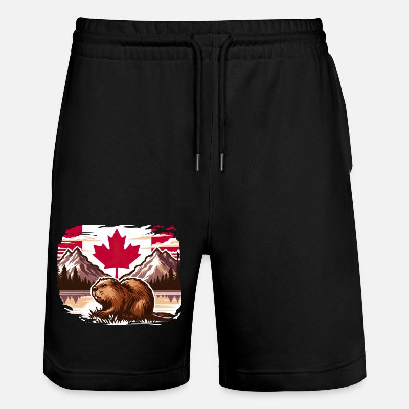 Canada Bieber 4 - Short de jogging bio TRAINER Stanley/Stella unisexe - noir