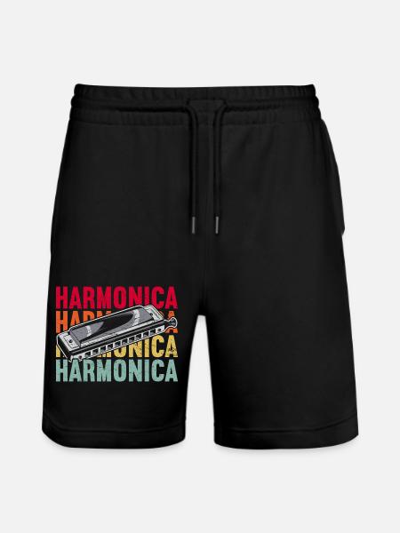 Harmonica Instrument Harmonicas - Short de jogging bio TRAINER Stanley/Stella unisexe - noir