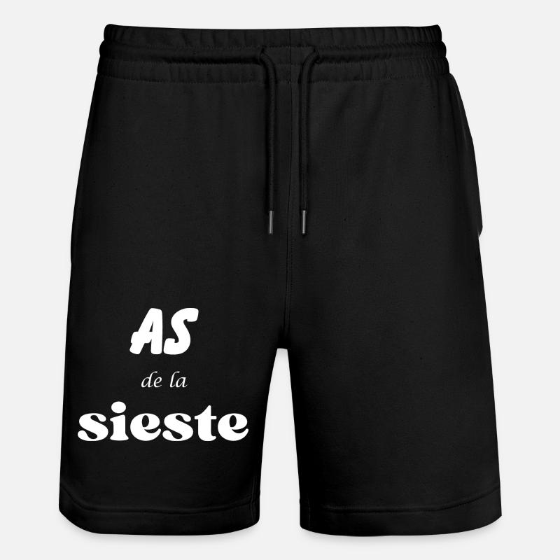 As de la sieste - Short de jogging bio TRAINER Stanley/Stella unisexe - noir