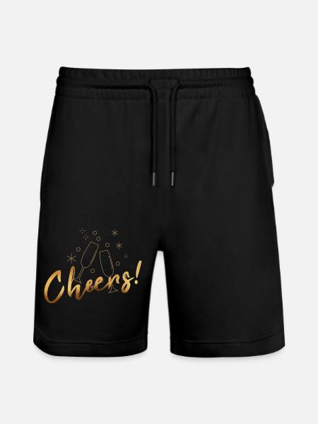Cheers - Stanley/Stella Unisex Bio Joggingshorts Trainer - Schwarz