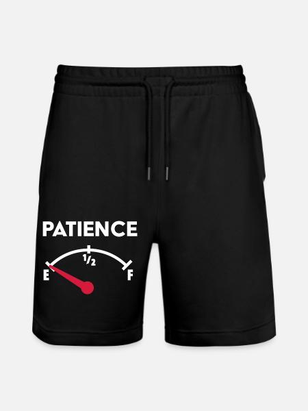 Patience - Stanley/Stella Trainer Unisex Organic Jogging Shorts - black