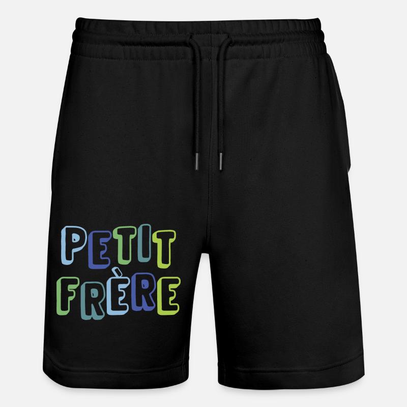 petit frère, naissance, grossesse - Short de jogging bio TRAINER Stanley/Stella unisexe - noir