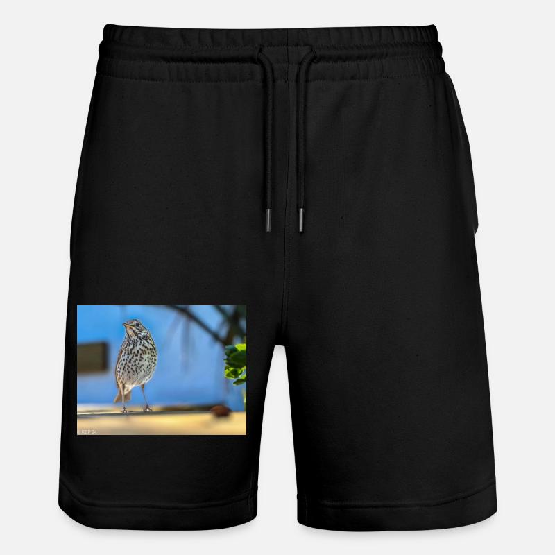 3C6DAC94 2483 48C8 B3C0 C91D9BD6FBB1 - Stanley/Stella Trainer Unisex Organic Jogging Shorts - black
