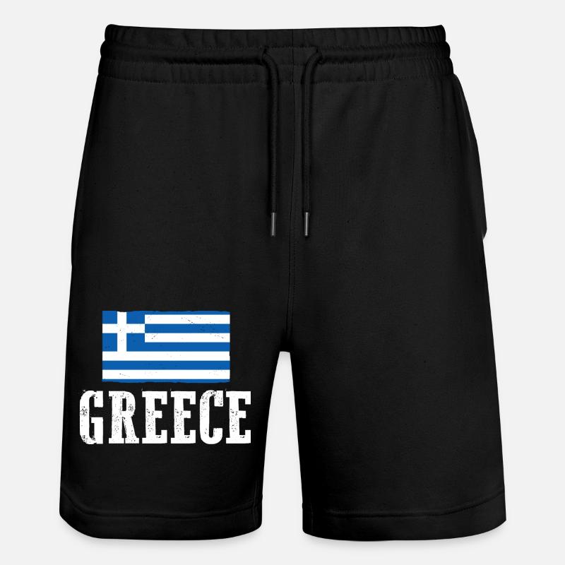 Grecs Grèce - Short de jogging bio TRAINER Stanley/Stella unisexe - noir