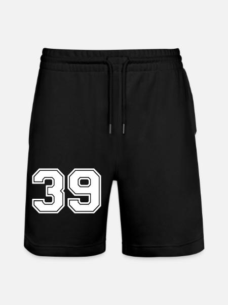 Numéro 39 - Short de jogging bio TRAINER Stanley/Stella unisexe - noir