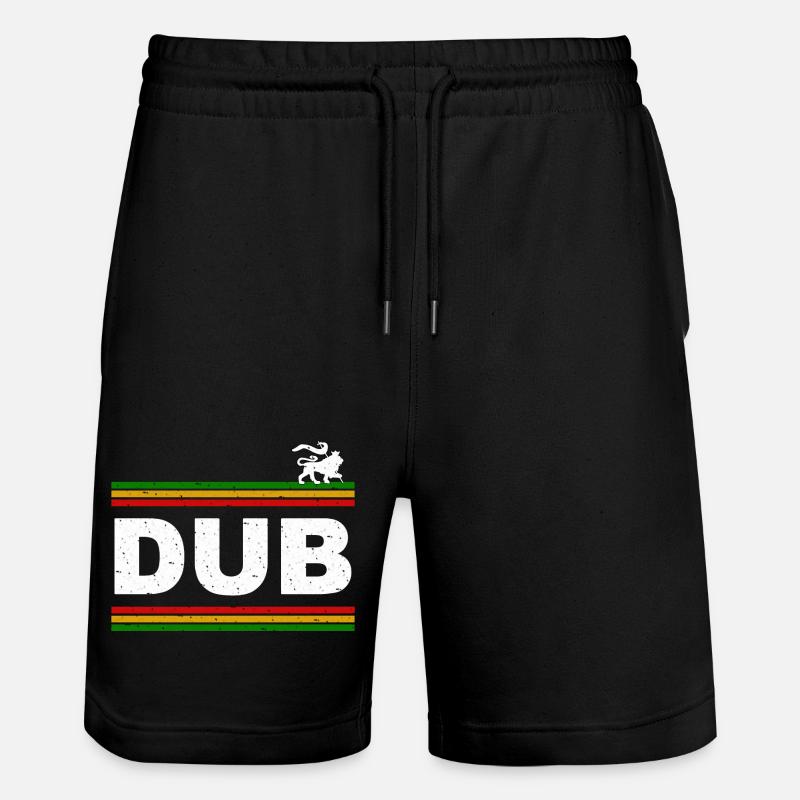 Dub Lion - Short de jogging bio TRAINER Stanley/Stella unisexe - noir