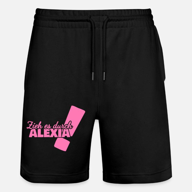 Prénom Alexia - Short de jogging bio TRAINER Stanley/Stella unisexe - noir