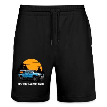 Overlanding Zubehör, Overlanding Gear, Offroad - Stanley/Stella Unisex Bio Joggingshorts Trainer  - Schwarz - Vorne - Nik (191cm) & Marisol (170cm)