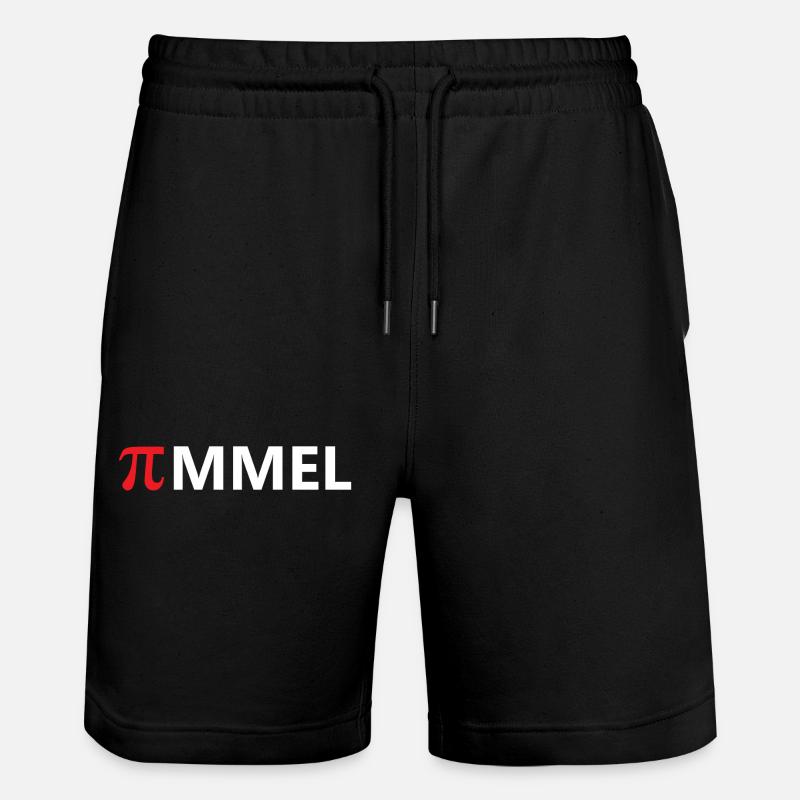 Einfach nur Pimmel rot - Stanley/Stella Unisex Bio Joggingshorts Trainer  - Schwarz