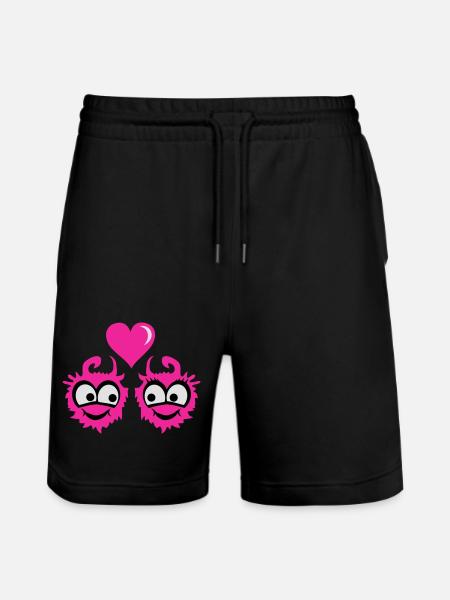Monster Love - Stanley/Stella Unisex Bio Joggingshorts Trainer  - Schwarz