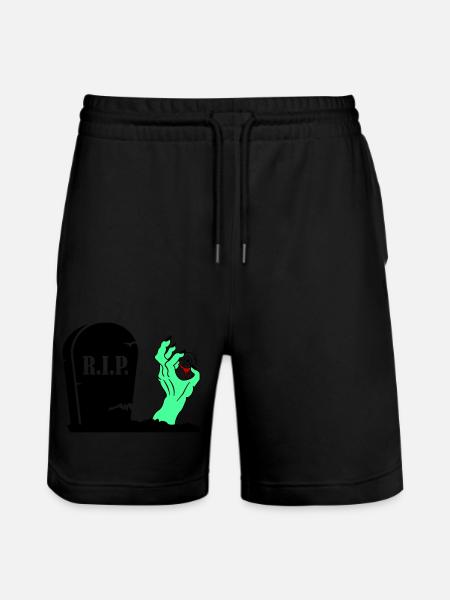 Monster Zombie Hand - Stanley/Stella Trainer Unisex Organic Jogging Shorts - black