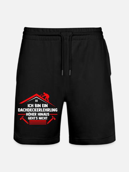 Roofing training apprentice Auzbi roofer - Stanley/Stella Trainer Unisex Organic Jogging Shorts - black