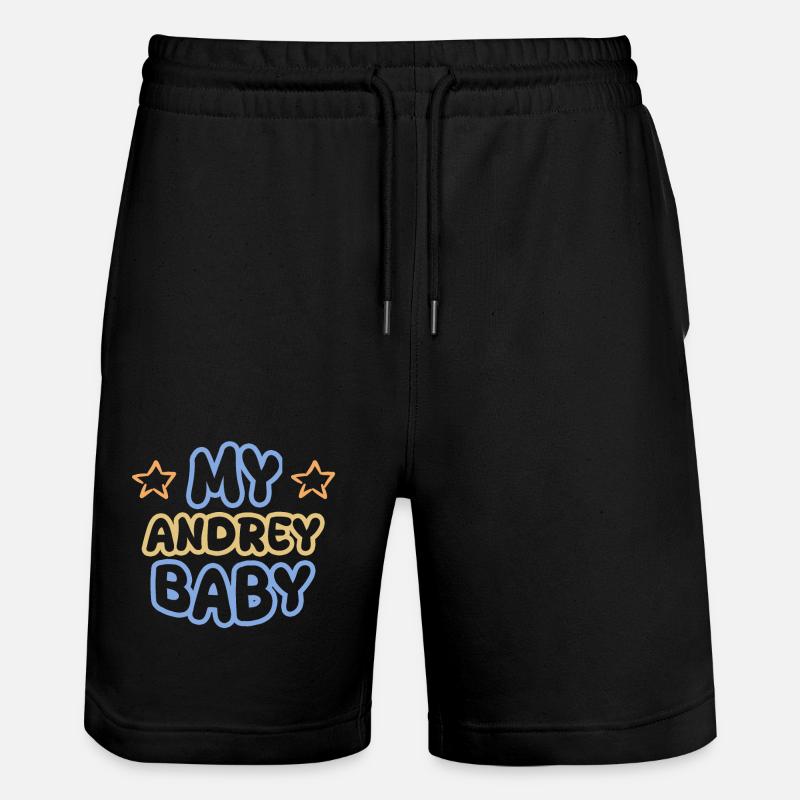 Andrey as a first name - Stanley/Stella Trainer Unisex Organic Jogging Shorts - black