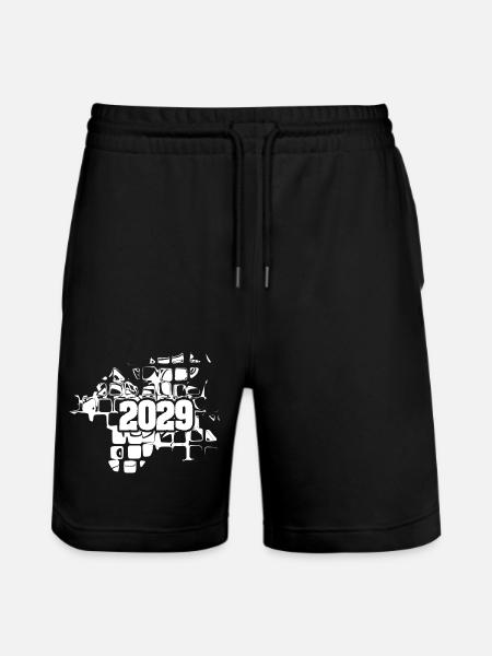 Art 2029 - Stanley/Stella Trainer Unisex Organic Jogging Shorts - black