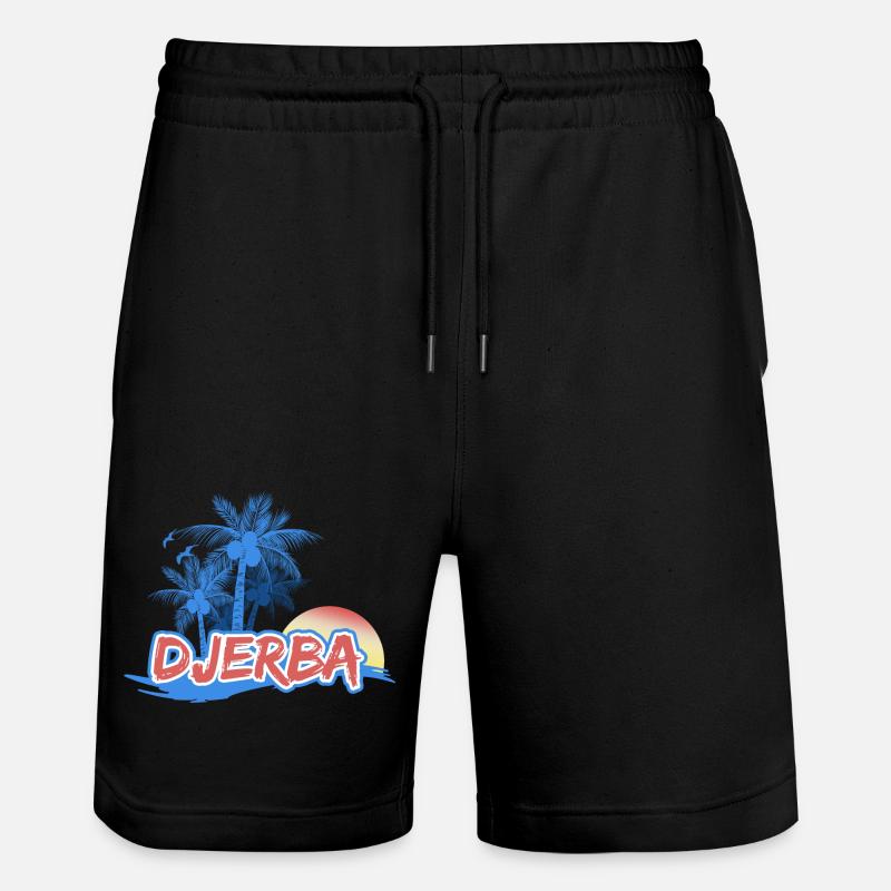 Plage de Djerba - Short de jogging bio TRAINER Stanley/Stella unisexe - noir
