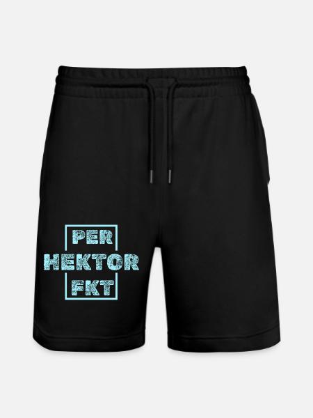 Geschenk für Hektor - Stanley/Stella Unisex Bio Joggingshorts Trainer  - Schwarz