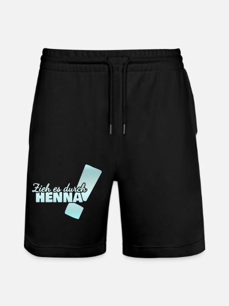 Henna - Stanley/Stella Trainer Unisex Organic Jogging Shorts - black