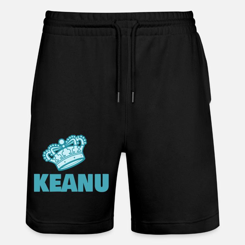 Prénom Keanu - Short de jogging bio TRAINER Stanley/Stella unisexe - noir