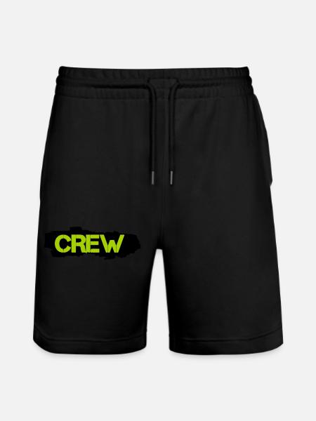 crew - Stanley/Stella Trainer Unisex Organic Jogging Shorts - black