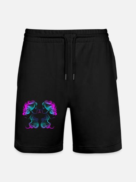 Tvillingerne tegnebræt 1 - Stanley/Stella Trainer økologiske unisex joggingshorts - sort