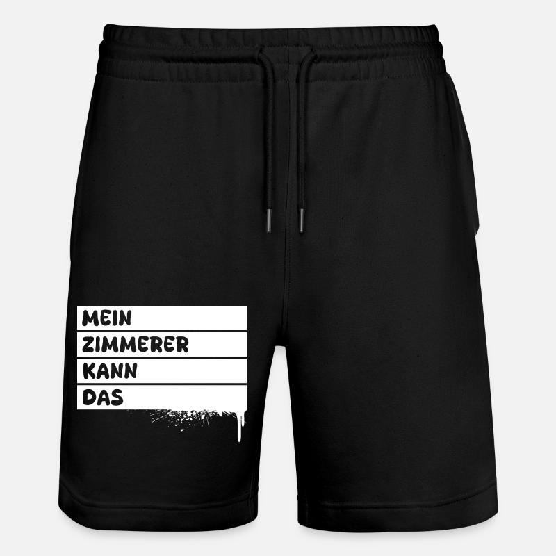 Carpenter - Stanley/Stella Trainer Unisex Organic Jogging Shorts - black
