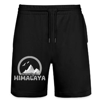 Trekking Himalaya - Short de jogging bio TRAINER Stanley/Stella unisexe - noir - Devant - Nik (191cm) & Marisol (170cm)