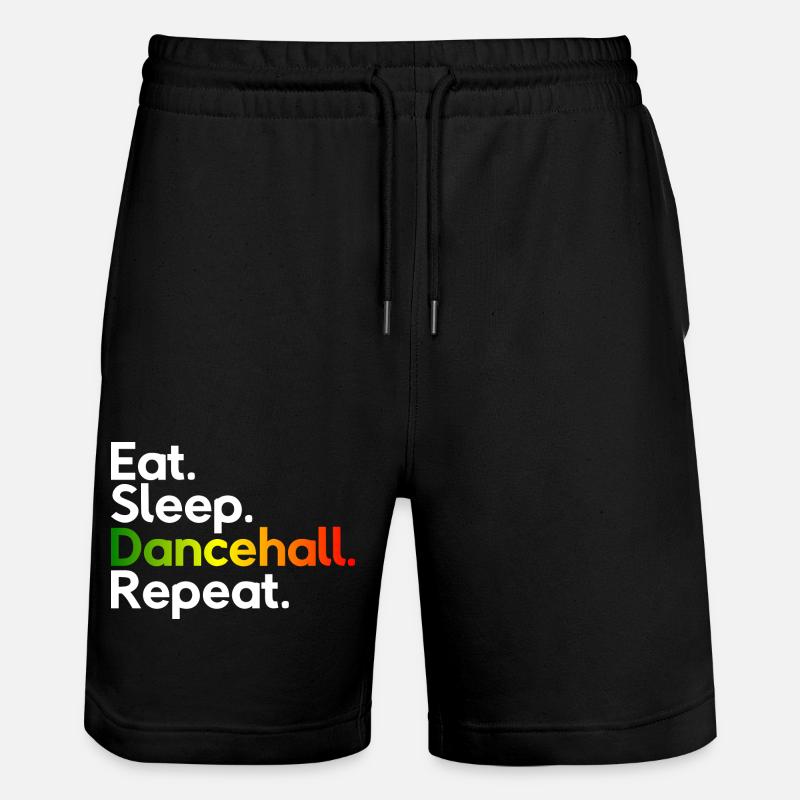 Mangez Sommeil Dancehall Repeat - Short de jogging bio TRAINER Stanley/Stella unisexe - noir